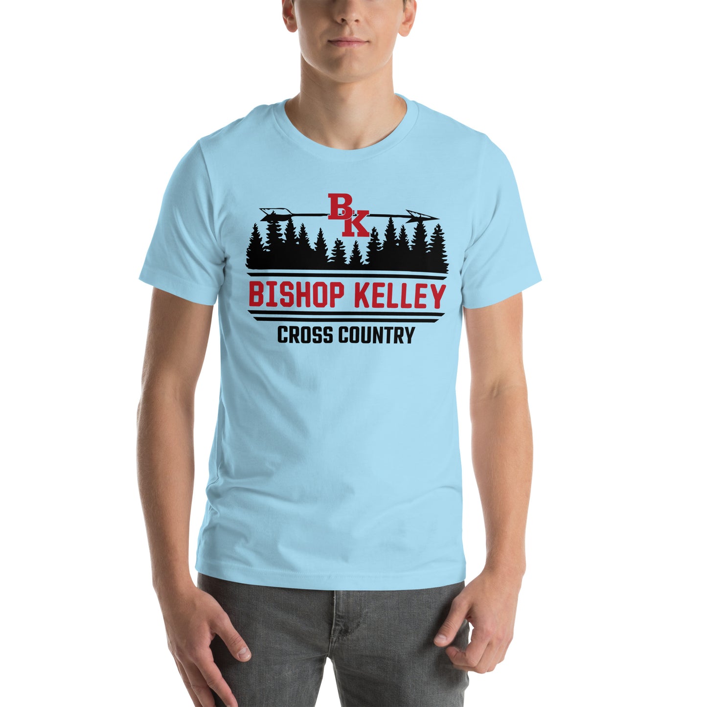 Bishop Kelley Cross Country Forest Bella + Canvas t-shirt