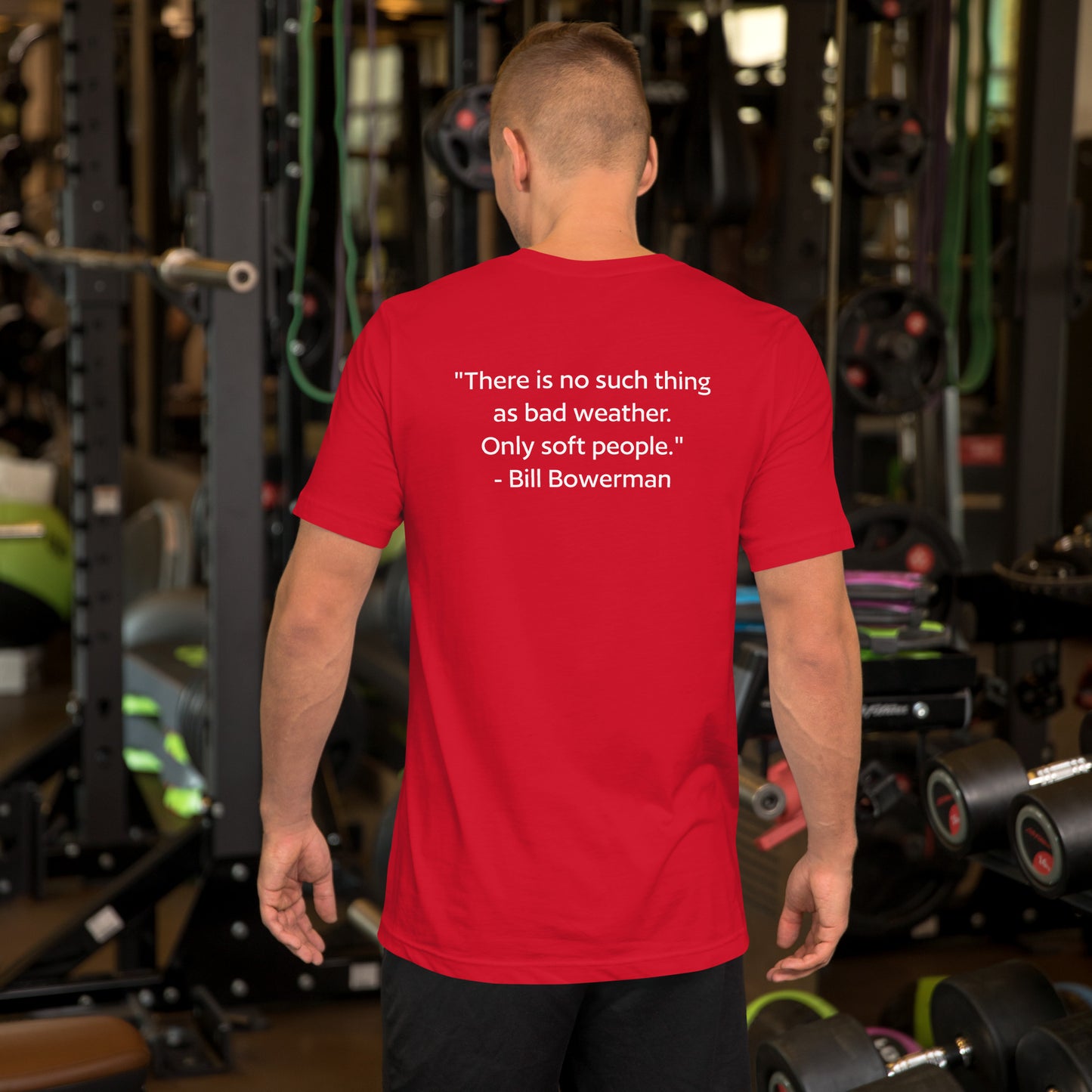 BK Cross Country 2024 - Bowerman Quote Bella + Canvas t-shirt