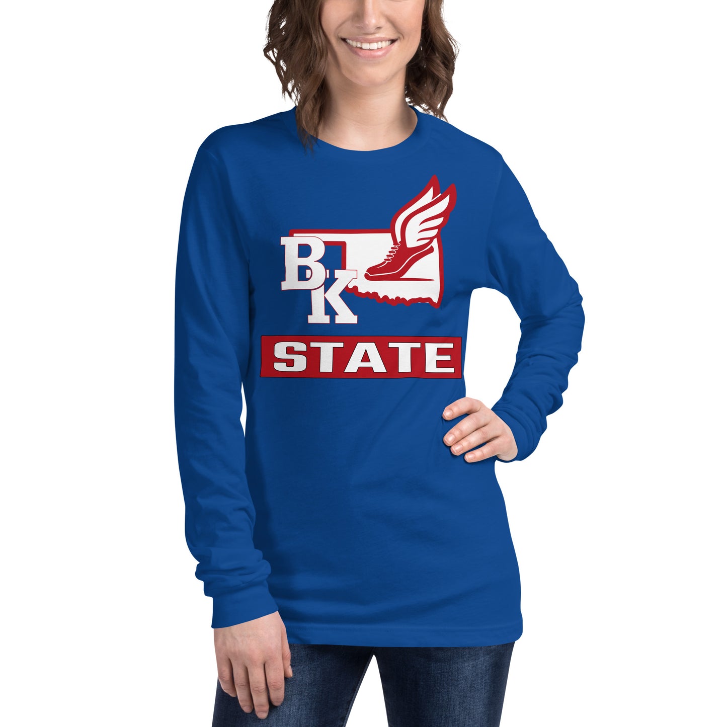 BK STATE Long Sleeve Bella + Canvas Unisex Long Sleeve Tee