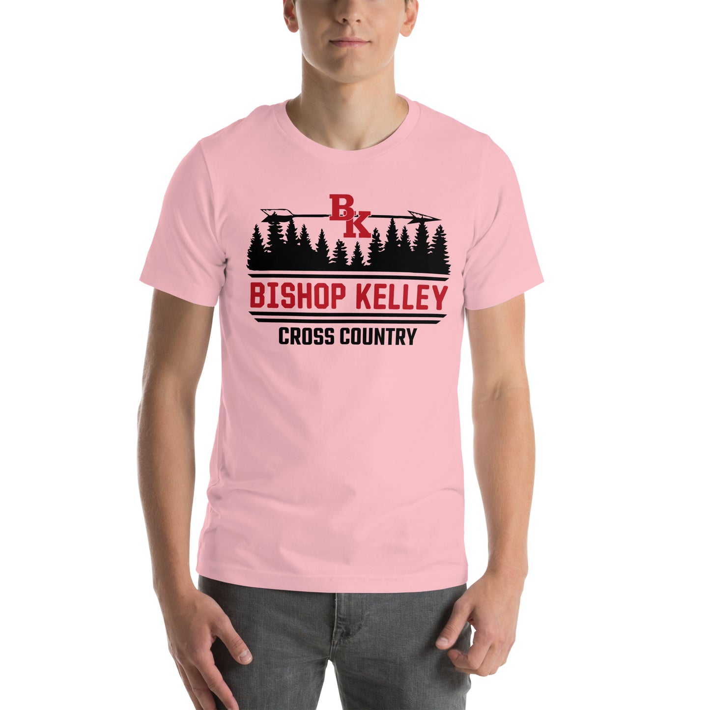 Bishop Kelley Cross Country Forest Bella + Canvas t-shirt